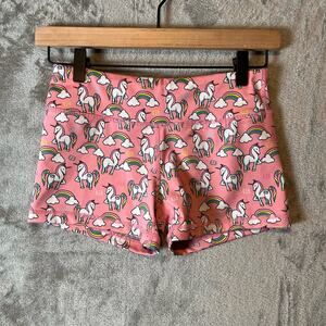 IAB MFG Rainbow Unicorn Workout Shorts‎ Women's Size 4 XS